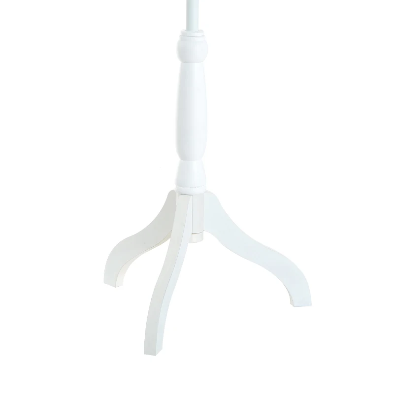 HOMCOM Maniquí Femenino de Costura Busto de Señora para Modistas Exhibición con Altura Ajustable a 130-168 cm Base de Trípode Blanco