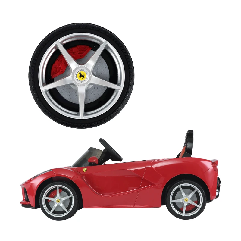 HomCom Coche Ferrari Rojo 121,9x60,4x51cm