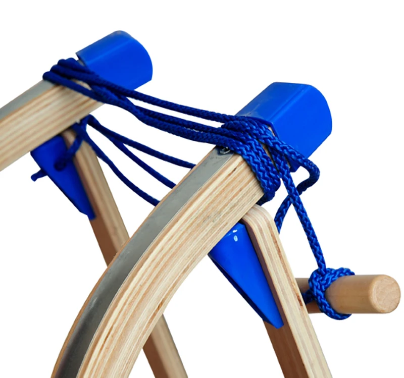 Trineo plegable 110cm madera de haya y acero carga max. 80 kg nieve esqui