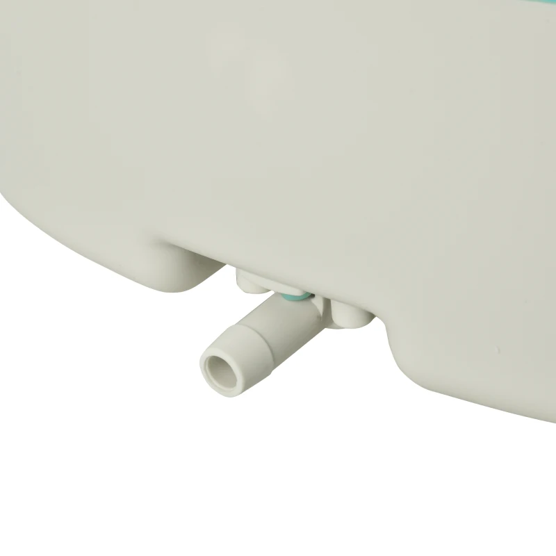 HOMCOM Bañera para Bebé Plegable y Portátil con Recipiente de Champú Palangana y Taburete Set de 4 Piezas de Ducha para 0-3 Años 81,5x60x46,5 cm Verde