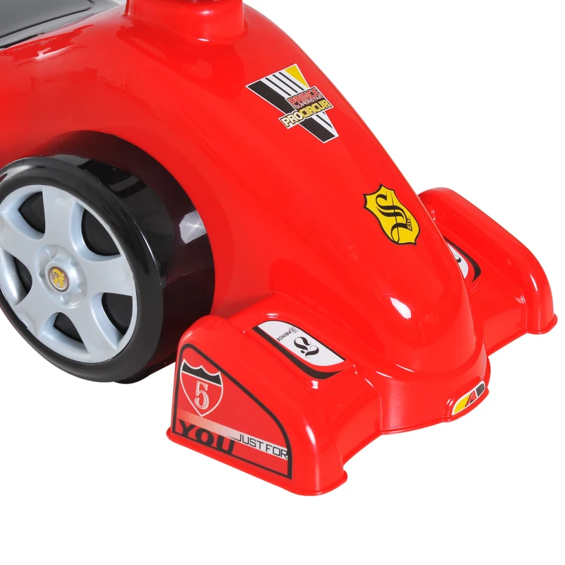 HOMCOM Coche Correpasillos Infantil Coche sin Pedales para Bebé Juguete Andador Estilo Carrera con Bocina 70.2x32.5x41cm