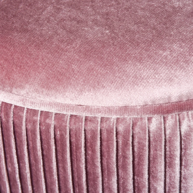 HOMCOM Banco con Espacio de Almacenamiento Otomana Taburete con Asiento Acolchado para Sala de Estar Dormitorio Pasillo Carga Máx. 120 kg 81x40x41 cm Rosa