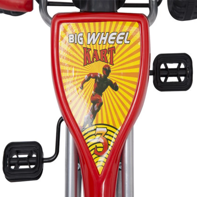 HOMCOM Go Kart a Pedales para Niños desde 3 Años Carga Máx. 30kg Coche de Pedales con Freno de Mano y Cadena 89x52x51 cm Rojo y Negro