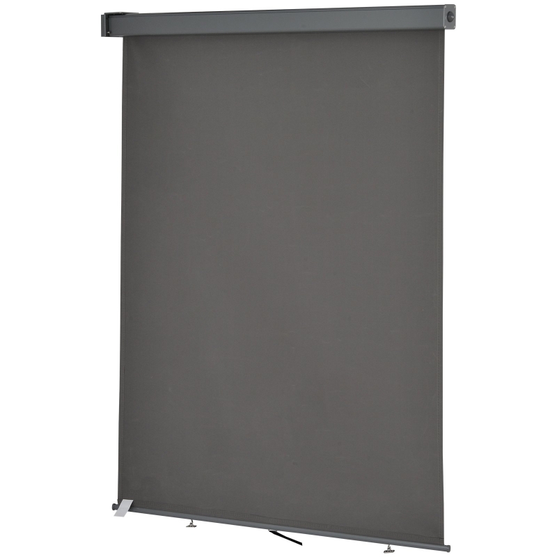 Outsunny Toldo para Balcón Doble Posición 160x250cm Colocación en Techo o Pared Función Vertical y Horizontal con Tirador