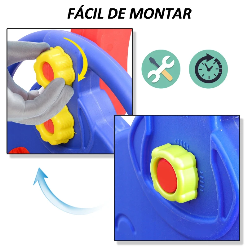 Columpio Infantil + Tobogan y Canasta Baloncesto Juguete Jardin Niños a partir 3 años