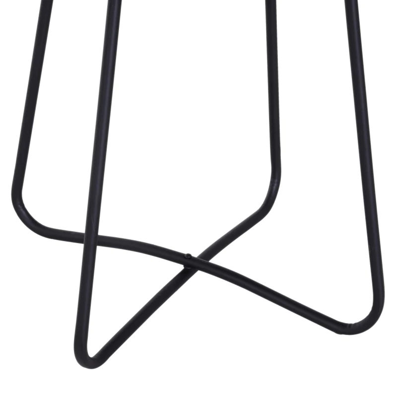 HOMCOM Mesa de Centro Metálica Mesita Café Redonda Minimalista Creativa Estructura Metálica para Salón Comedor Hierro ∅62x55cm