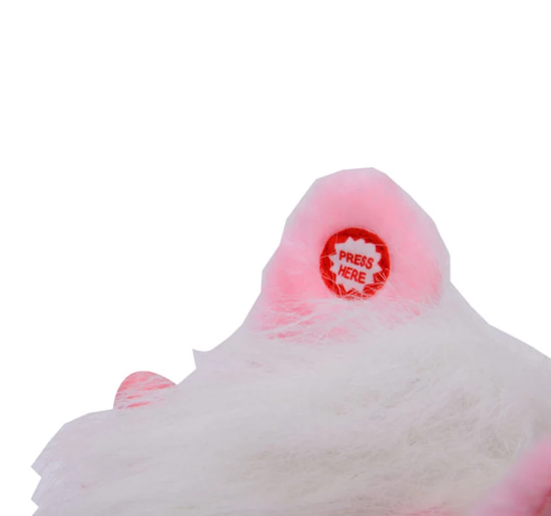 Outsunny - Caballito balancin de peluche Color ROSA para niños a partir de 3 años caballo mecedora