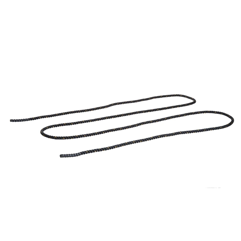 HOMCOM Cuerda de Batalla Ø38 mm Longitud 12 m Battle Rope Formación Battling Power Cuerda Ejercicio Fitness Deporte Poliéster Ultra Resistente Negro