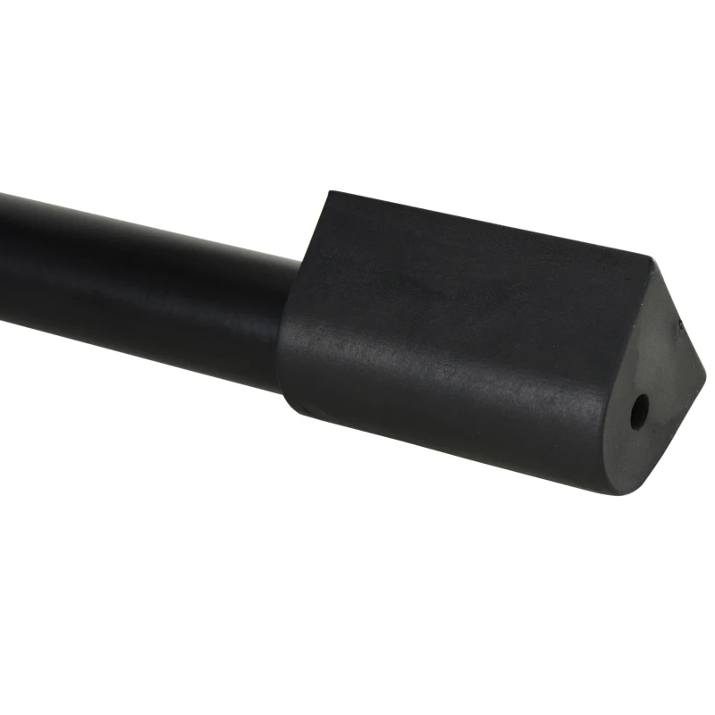 HOMCOM Barra de Pullup Plegable Barra de Dominadas Ajustable para Puerta Múltiple Uso para Ejercicios de Acero 102x35x25 cm Carga 110 kg Negro