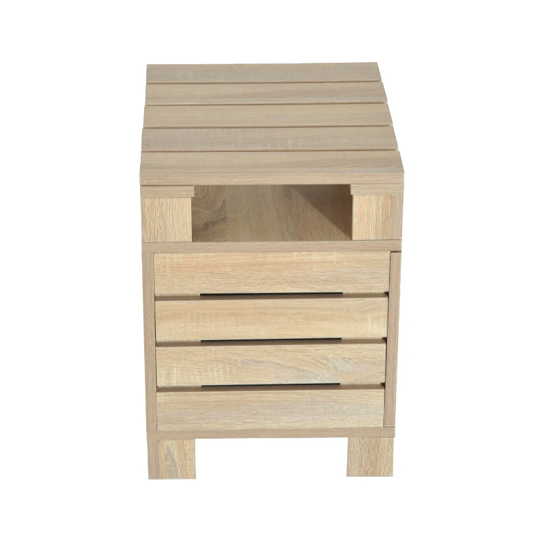 HOMCOM Mesa Auxiliar para Sofá Mesita Café con Puerta Ordenador Portátil Madera