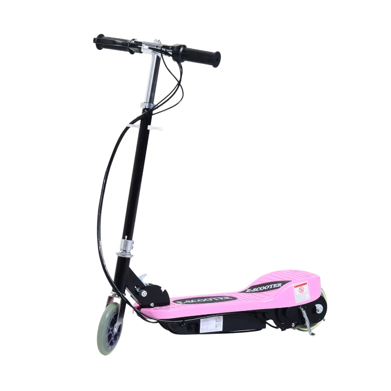 Patinete Eléctrico Plegable Batería 120W Manillar Ajustable Scooter