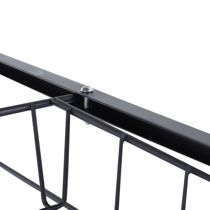 HOMCOM Estante de Cocina Soporte para Horno de Microondas con Cesta de Almacenamiento Estante de Estación de Trabajo 90x38x87,5cm