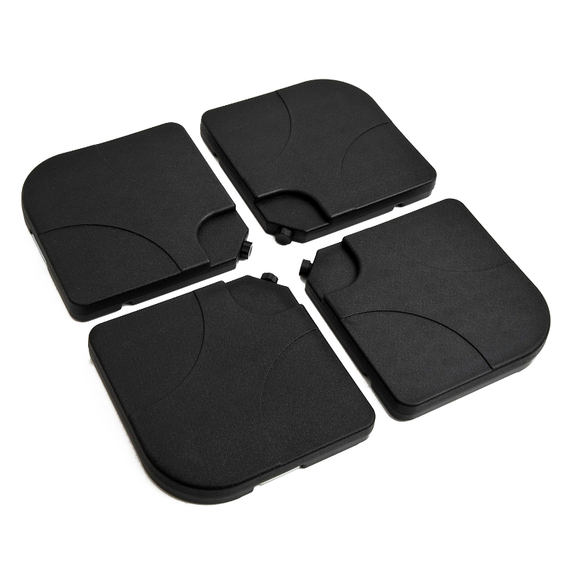 Base de Sombrilla o Pie para Parasol– Color negro –Plástico – 50 x 50 x 7.5cm