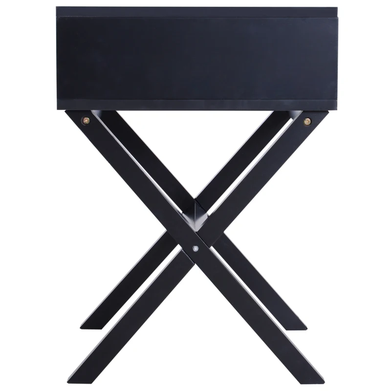 HOMCOM Mesita de Noche Nórdica 1 Cajón Comoda Cajonera Mesilla Mueble para Dormitorio Armario Almacenamiento 40x40x55cm Madera