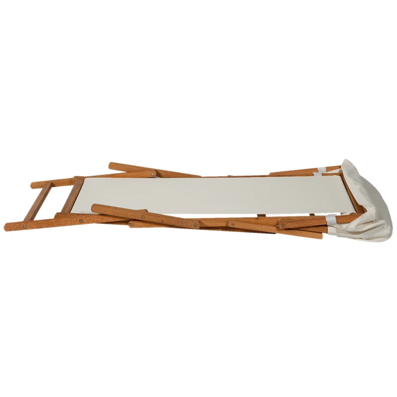 Outsunny Tumbona con Parasol de Jardín con Reposapiés Relajantes Tumbonas con Dosel Silla de Exteriores Respaldo Ajustable para Jardín Patio al Aire Libre