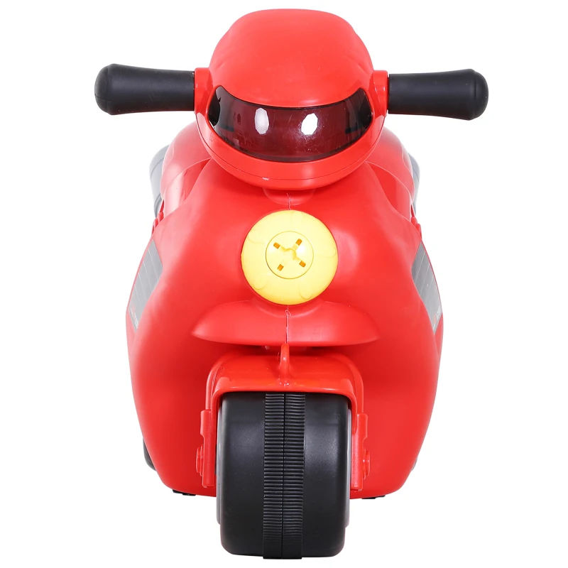 HOMCOM Maleta Correpasillos Niños con Forma de Moto Bolso de Taquilla de Viaje Infantil de Mano Bebé Ride-On con 4 en 1 para los Niños Mayores de 3 Años