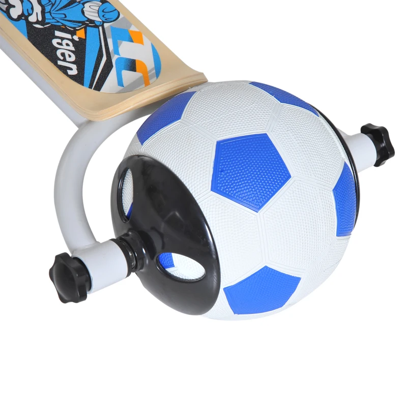 HOMCOM Patinete para Niños Scooter Infantil con Ruedas Goma Fútbol Manillar Ajustable Marco Aluminio y Acero Carga 30kg +3 Años