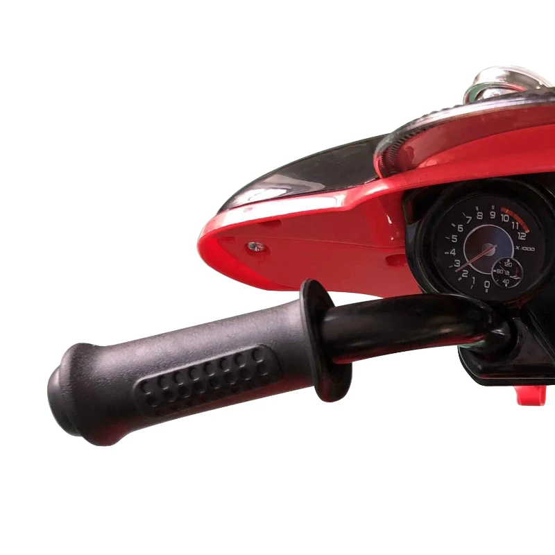 Moto Eléctrica Infantil Coche Triciclo Correpasillos a Batería Niños 18-36 Meses 6V Metal + PP 80x43x54.5cm Rojo