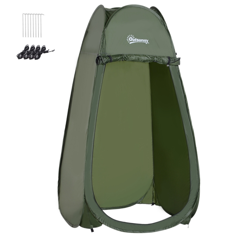 Outsunny Tienda de Campaña Instantánea tipo Carpa Ducha o Cambiador para Camping - 100x100x185cm