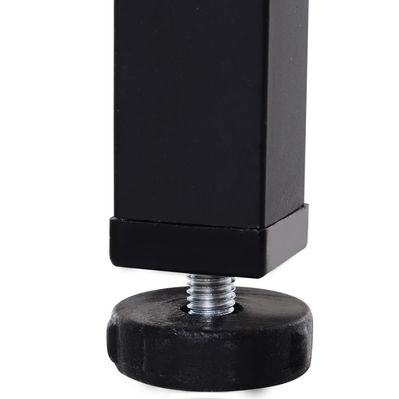 HOMCOM Somier de Láminas Individual Estructura Metálica Estable 6 Patas Carga 150kg 190x90cm Altura de Pata 25cm