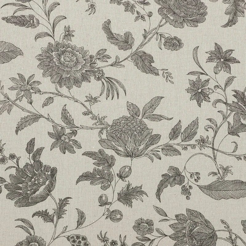 HOMCOM Butaca Sillón de Comedor Salón sin Brazos Silla Individual con Asiento Acolchado y Patas de Madera 57x76x83,5 cm Estampado Floral