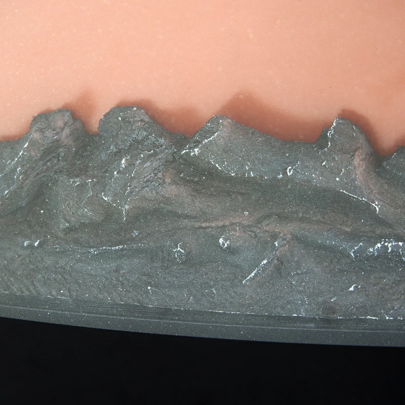 HOMCOM Chimenea Eléctrica de Pared 55x15.5x40cm Calefactor Estufa Eléctrica 750/1500W Temporizador Termostato Auto-Control Colores de Llama Ajustables Mando a Distancia