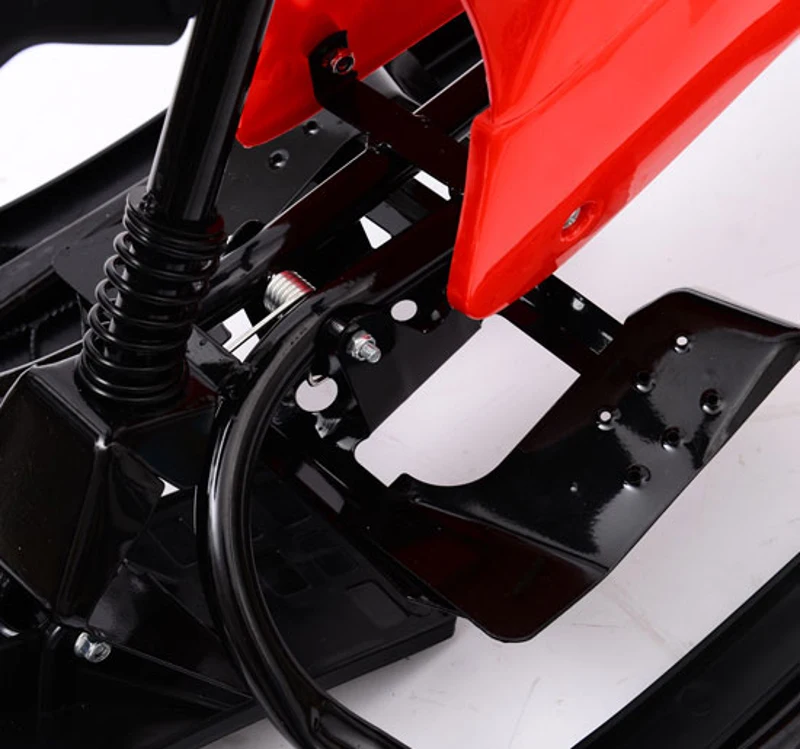 Homcom - Trineo de nieve modelo motocicleta carreras tubo de acero para esquiar esqui
