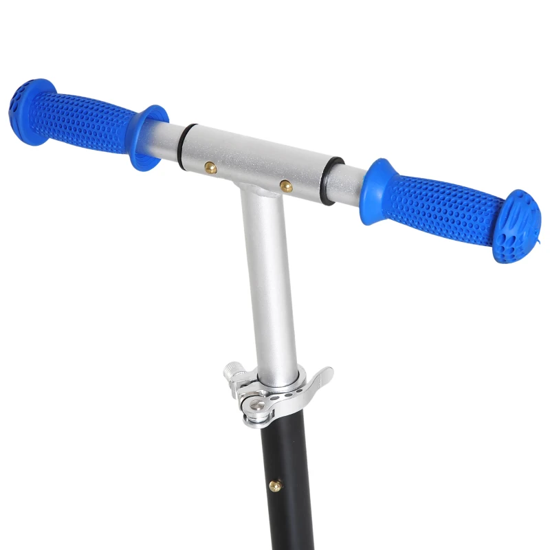 HOMCOM Patinete para Niños Scooter Infantil con Ruedas Goma Fútbol Manillar Ajustable Marco Aluminio y Acero Carga 30kg +3 Años