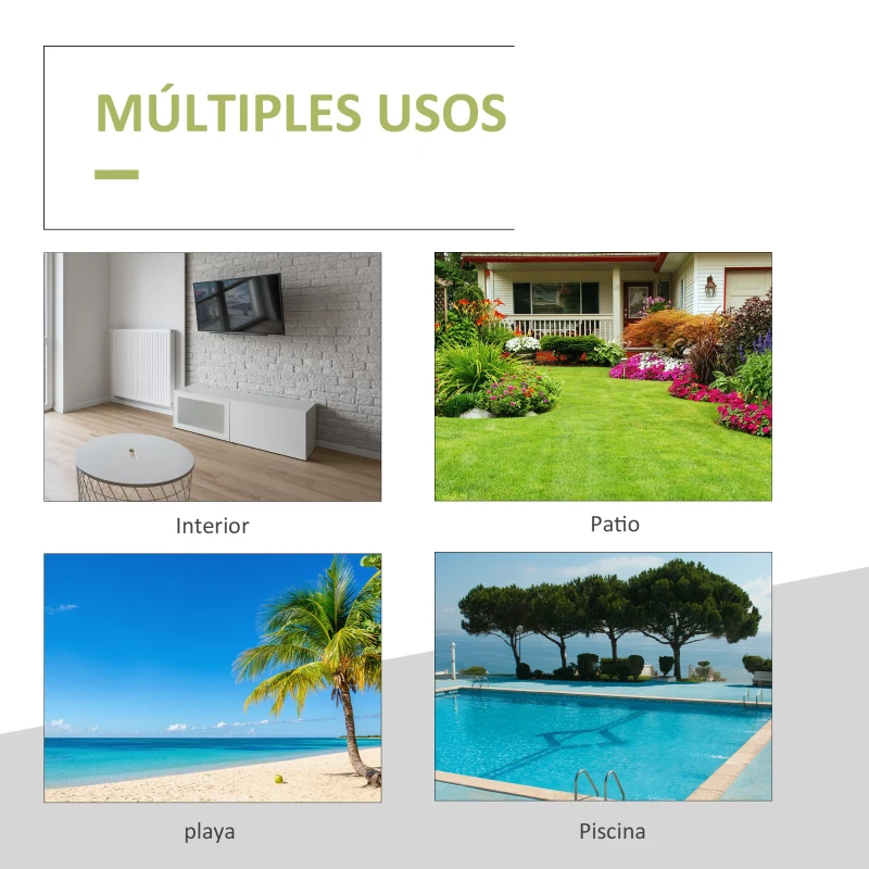 Outsunny Tumbona Negro Crema Ratan Aluminio 1 Tumbona de Jardin+1 Almohada 195 x 68 x 31 cm