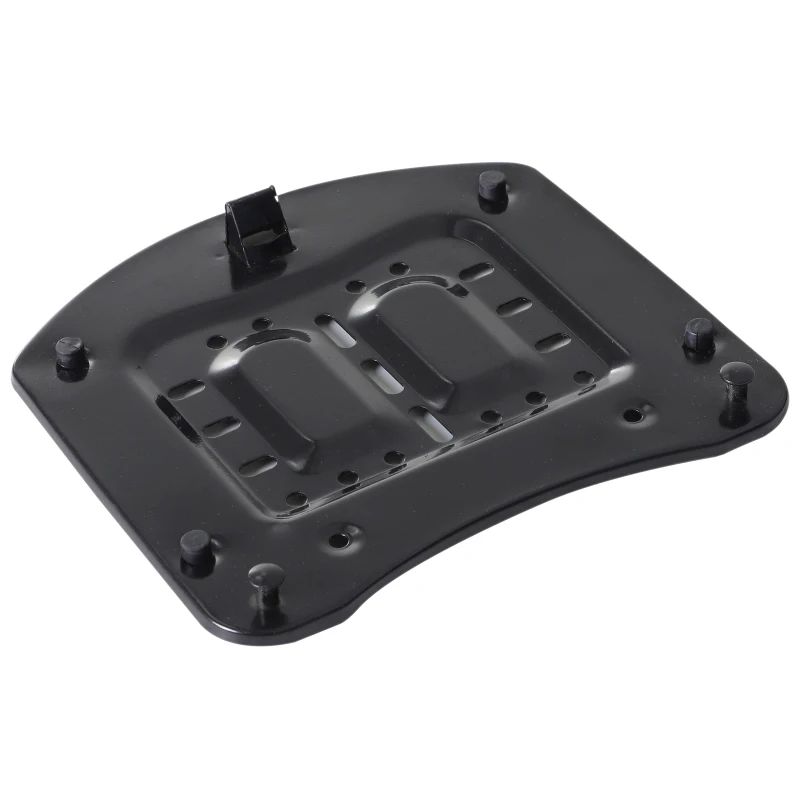 HomCom® Baul para Moto con Cerradura 44L de Capacidad 2 Llaves Kit de Montaje 54x41x28 cm Color Negro