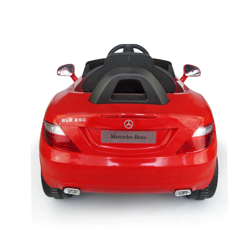 HOMCOM Coche Eléctrico Bateria 6V Automóviles Infantiles para Niños Mercedes Benz 81200 Color Rojo Mando Control Remoto y conexion MP3 Llaves encendido Luces de Faros y Claxon
