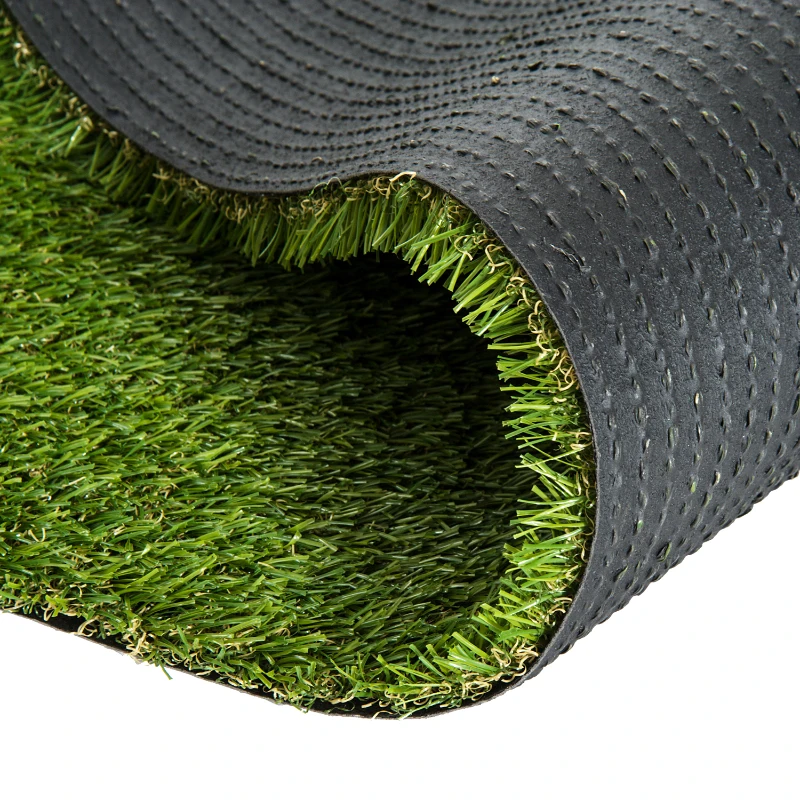 Outsunny Césped Artificial Rollo para Jardín 3 Rollos / Set Terraza Hierba Artificial para Exterior Reciclable Tacto Cómodo Fácil de Limpiar y Guardar 3x1m