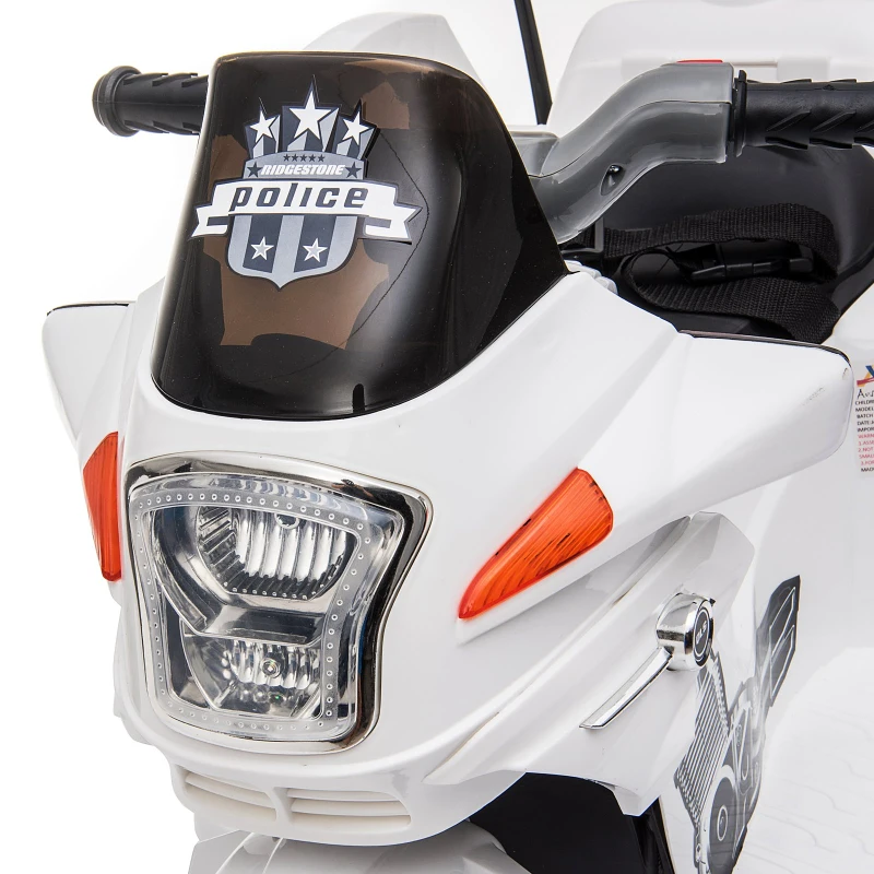 HOMCOM Moto Eléctrica Infantil Coche Triciclo Moto Juguete para Niños 3+ Años con Luces y Música 87x41x54cm carga 35kg