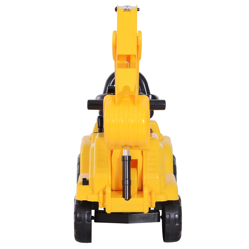 HOMCOM Correpasillos Excavadora para Niños Tractor Infantil que Funciona de verdad para mayores de 3 años