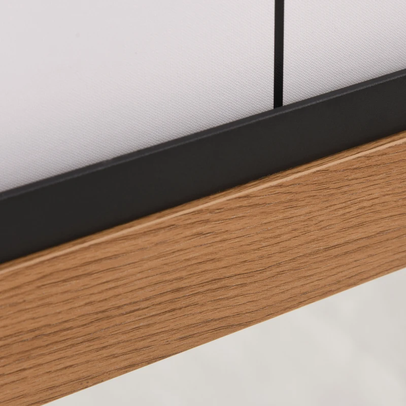 HOMCOM Espejo de Baño Montado en la Pared con Diseño de Puerta Corrediza de Granero para Aseo Maquillaje y Afeitado 84x2x74 cm Madera y Negro