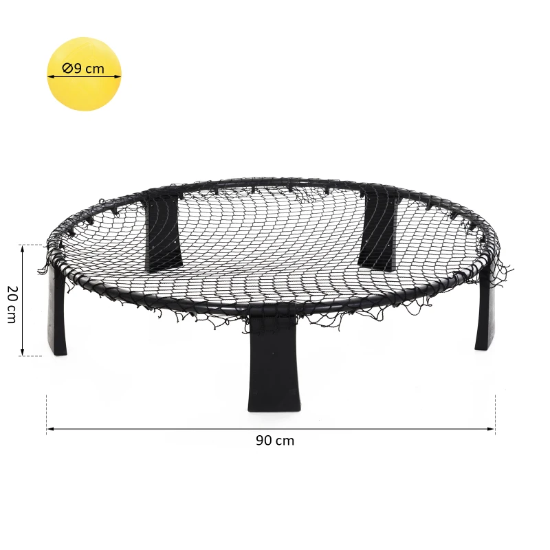 Juego de mini voleibol para Playa o Césped Exteriores  Mini Voleibol 4 Jugadores Desmontable con Bolsa de Transporte y 3 Balones