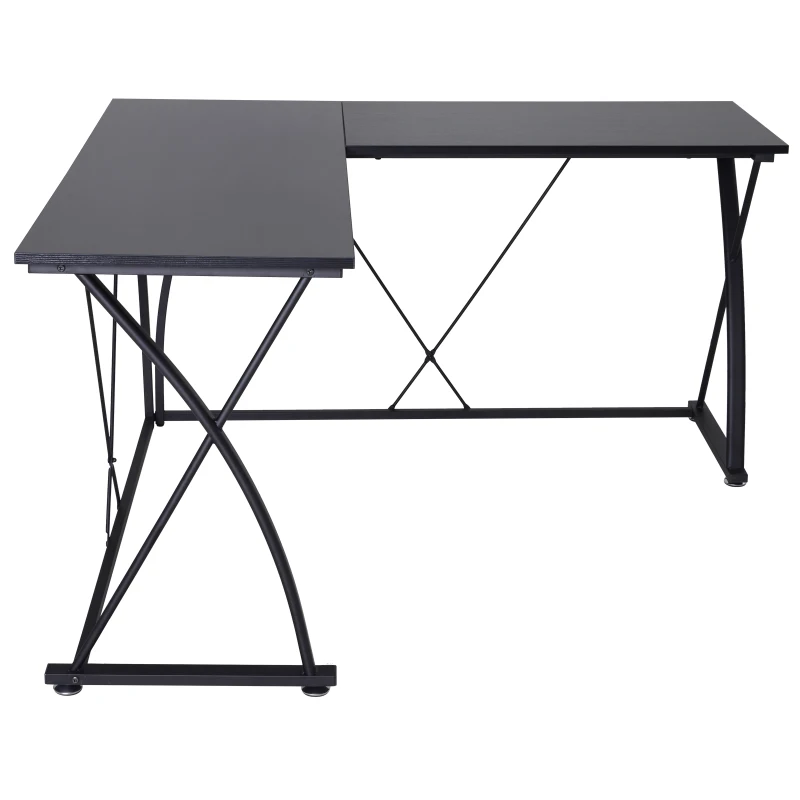 Vinsetto Escritorio PC Mesa de Ordenador para Hogar Mesa Esquinera en Forma de L 142x142x76cm Negro