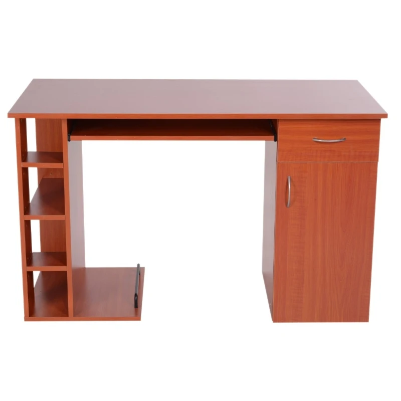 HOMCOM Mesa de Ordenador PC  Escritorio Estudio y Trabajo 120x60x74 cm Madera