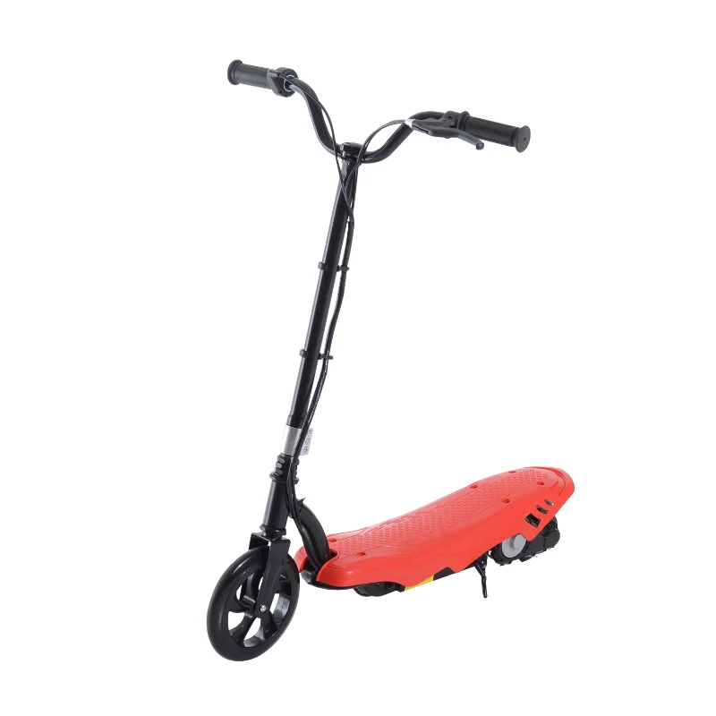Patinete Eléctrico E-Scooter Batería 120W Manillar Ajustable Scooter Desmontable (Rojo)