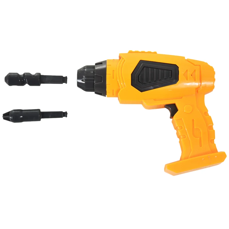 HOMCOM Carrito de herramientas para Niños Juego de Imitación con Herramientas de Construcción 29 piezas 40x35x48cm PP ABS