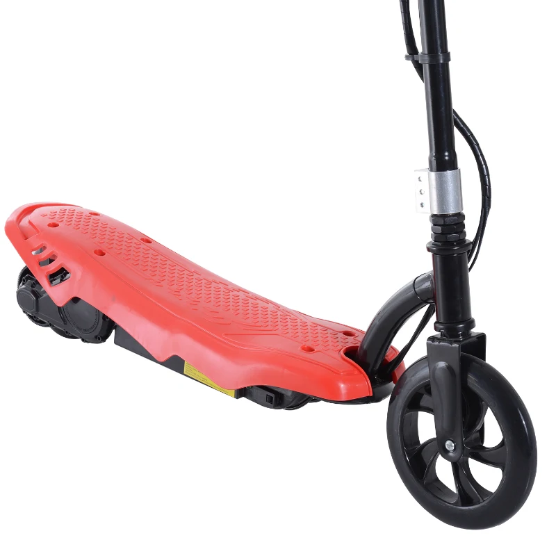 Patinete Eléctrico E-Scooter Batería 120W Manillar Ajustable Scooter Desmontable (Rojo)
