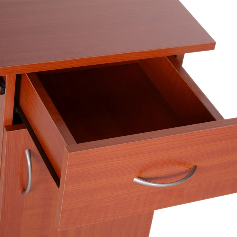 HOMCOM Mesa de Ordenador PC  Escritorio Estudio y Trabajo 120x60x74 cm Madera