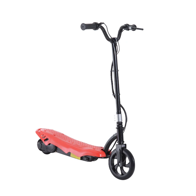 Patinete Eléctrico E-Scooter Batería 120W Manillar Ajustable Scooter Desmontable (Rojo)