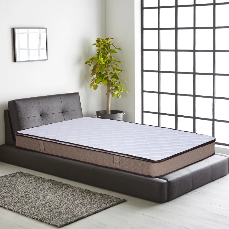 HOMCOM Colchón de Muelles Individual Transpirable Colchón Viscoelástico Altura 23cm con Máximo Confort Medida 90x190 cm