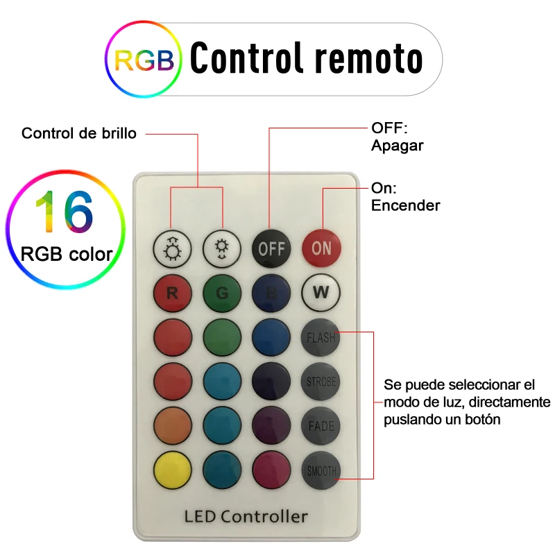 Outsunny Luz Estrella LED Lámpara Dormitorio Octurno Infantil con Mando a distancia de Color Blanco con Botones Regulables con Cargador 20x20x7cm