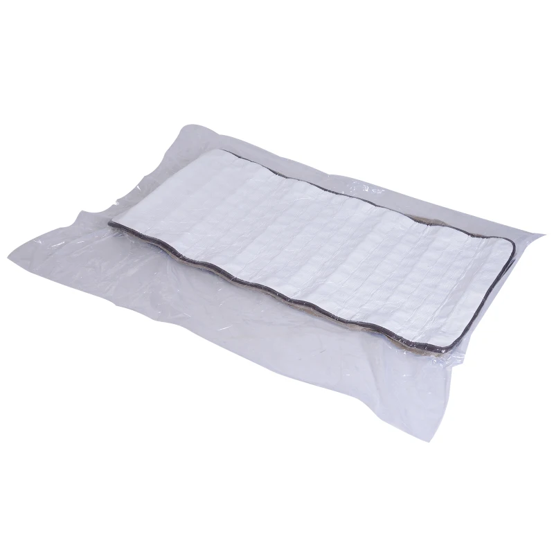 HOMCOM Colchón de Muelles Individual Transpirable Colchón Viscoelástico Altura 23cm con Máximo Confort Medida 90x190 cm