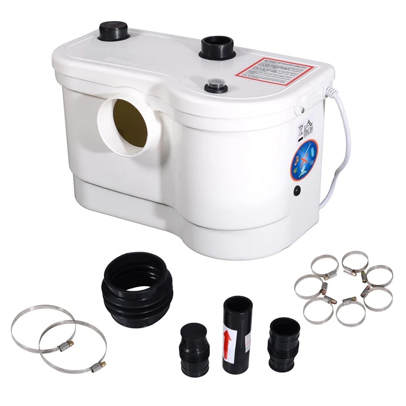 Bomba Triturador Sanitario 800W Eliminacion Aguas Residuales WC Unidad Elevacion