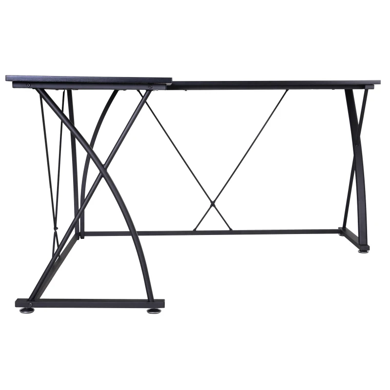 Vinsetto Escritorio PC Mesa de Ordenador para Hogar Mesa Esquinera en Forma de L 142x142x76cm Negro