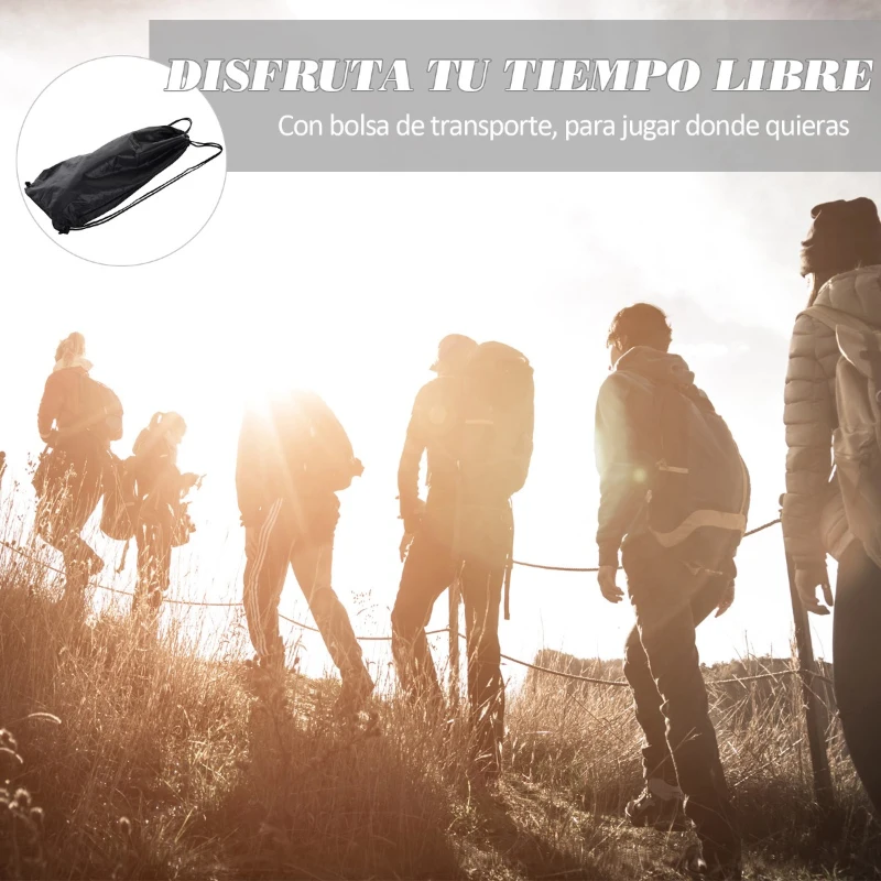 Juego de mini voleibol para Playa o Césped Exteriores  Mini Voleibol 4 Jugadores Desmontable con Bolsa de Transporte y 3 Balones