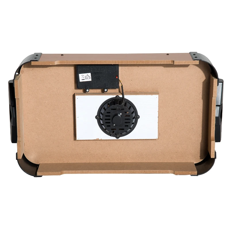 HOMCOM Air Hockey Juego de Mesa de Madera con Ventilador 2 Discos y 2 Empujadores 56x31x10.5cm